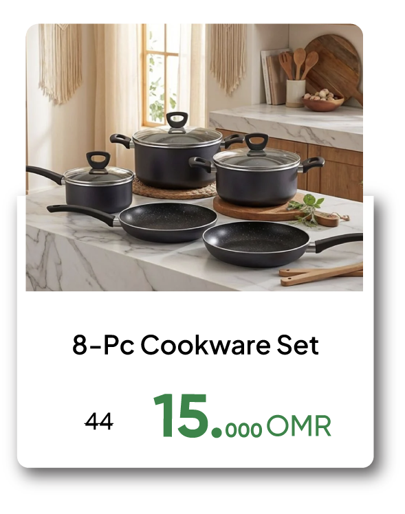 BAAO26-C&C-8-Pc Cookware Set