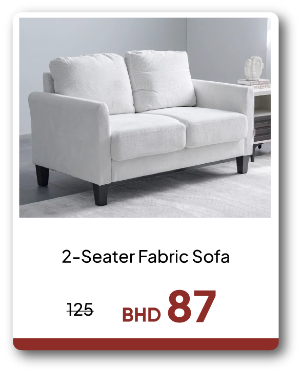 EHB26-SD-2-Seater Fabric Sofa
