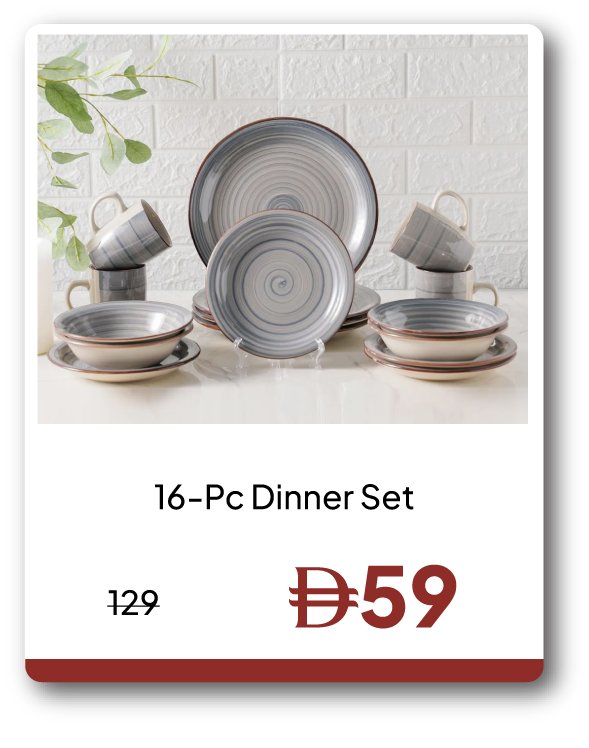 EHU26-SD-Apollo 16-Pc Dinner Set