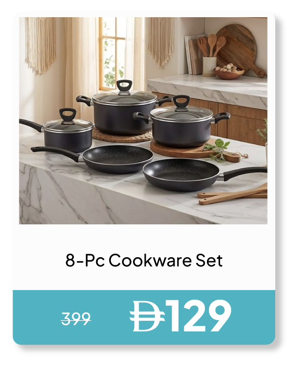 PWSU26-SDJ-8-Pc Cookware Set