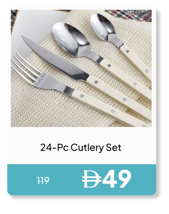 PWSU26-SDJ-24-Pc Cutlery Set 