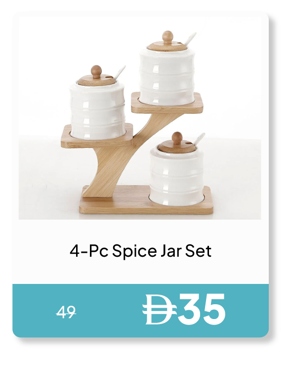 PWSU26-SDJ- 4-Pc Spice Jar Set 