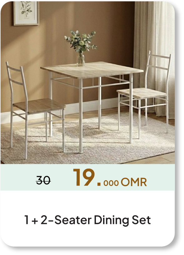 NASO26-SD-1 + 2-Seater Dining Set