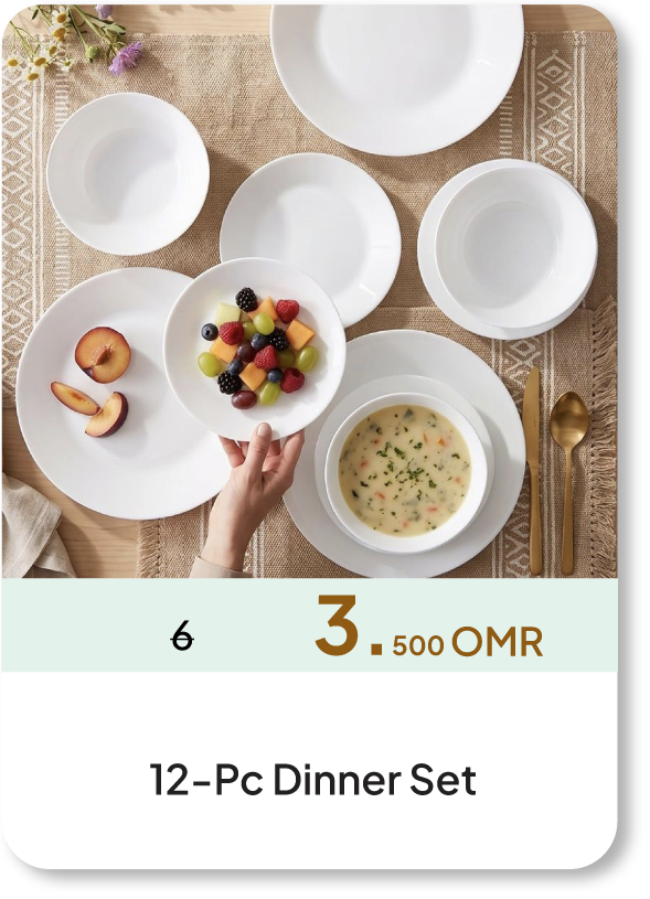 NASO26-C&C-12-Pc Dinner Set