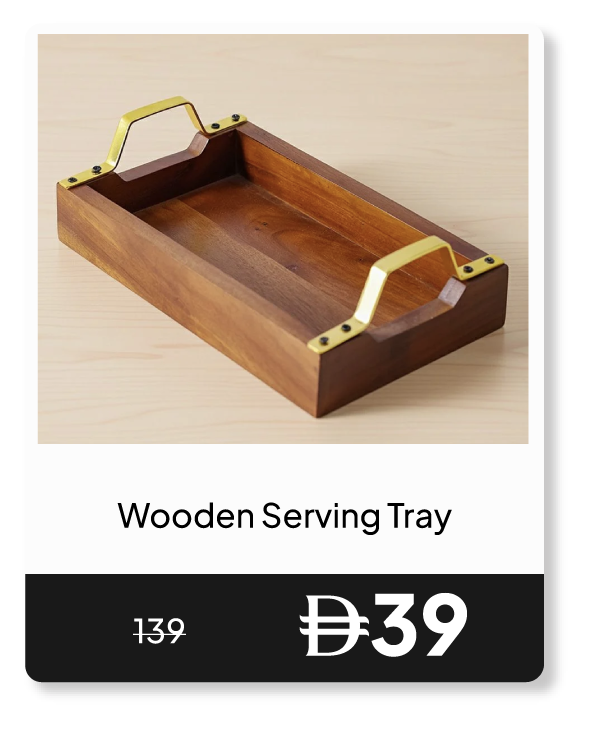 RSU26-SD-Wooden Serving Tray