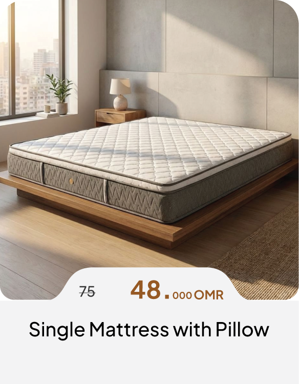 DABO26-SD-Single Mattress w/Pillow