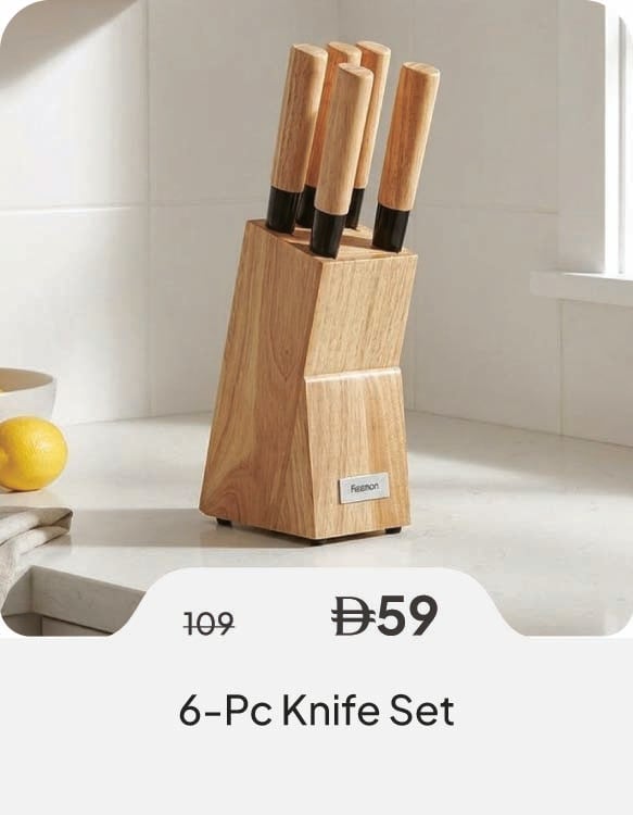 HFU26-SD- 6-Pc Knife Set 