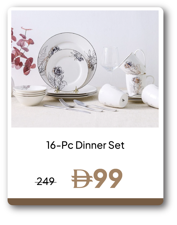 PRU26-SD-C&C-16-Pc Dinner Set