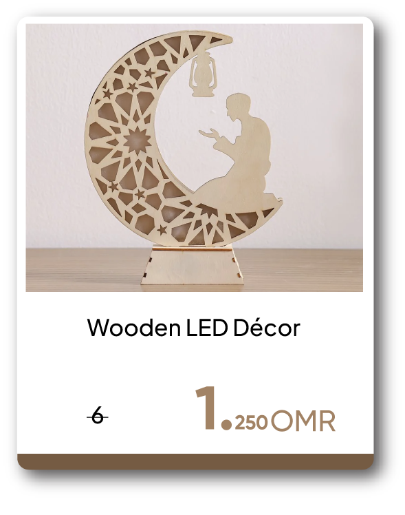 PRO26-C&C-Wooden LED Décor