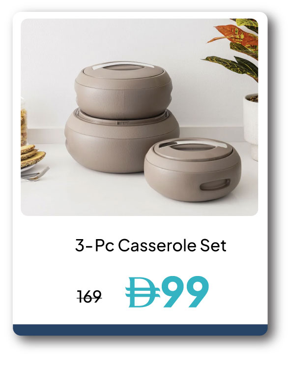PWU26-SD-C-3-Pc Casserole Set