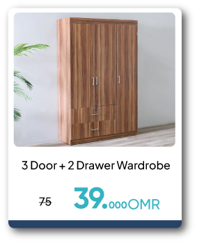 NSSO26-SD-3Door + 2 Drawer Wardrobe