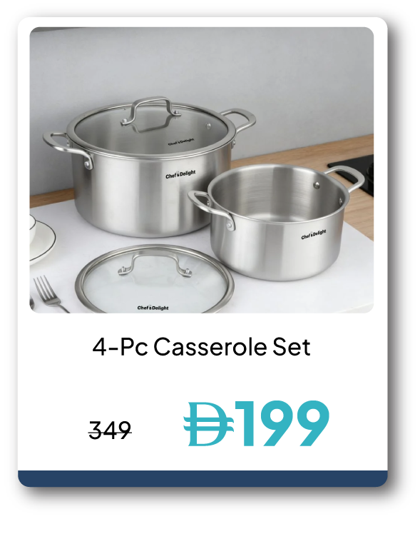 SRSU26-SD-4-Pc Casserole Set