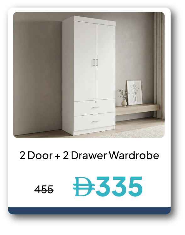 PWU26A-SD-2D + 2 Drawer Wardrobe