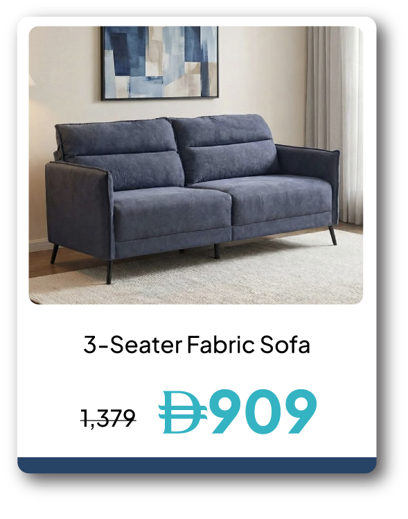 PWU26-SD-C&C-3S Fabric Sofa