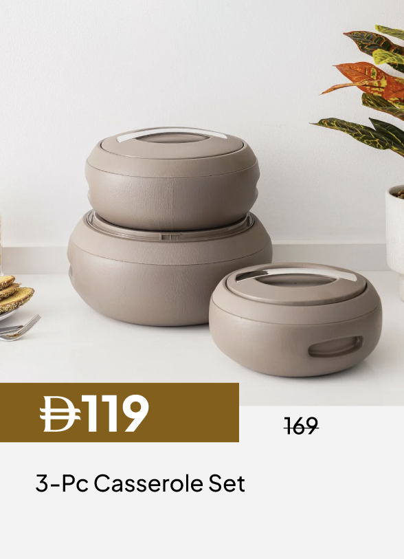 GESU26-SDC-3-Pc Casserole Set