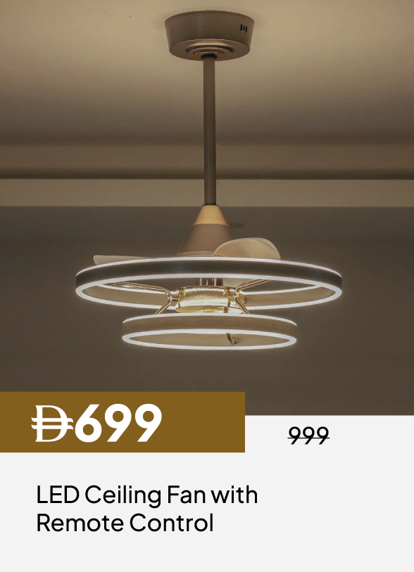 GESU26-SDC-LED Ceiling Fan W Remote