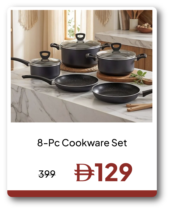 EHU26-SD-8-Pc Cookware Set