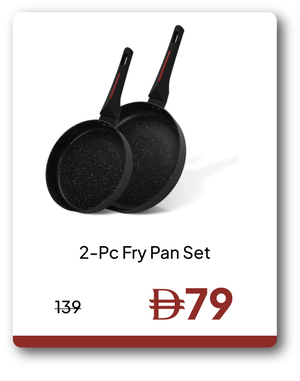EHU26-SD-2-Pc Fry Pan Set