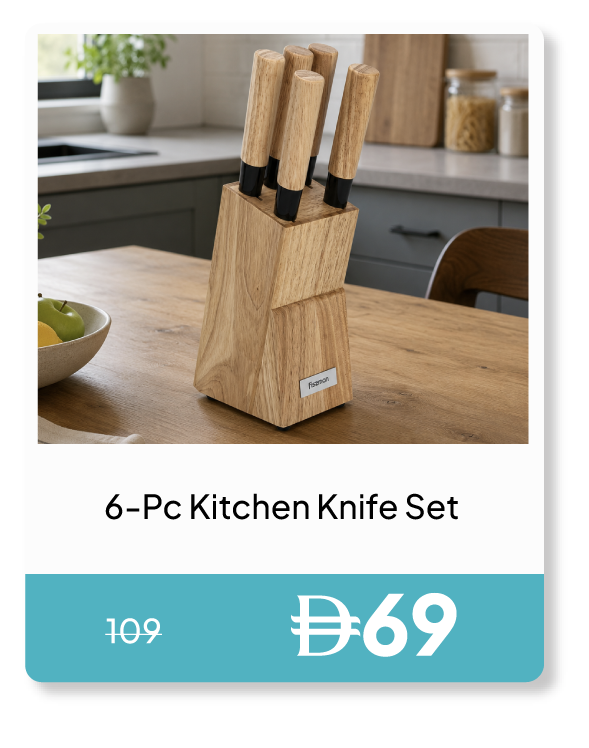 PWSU26-SDJ-6-Pc Kitchen Knife Set