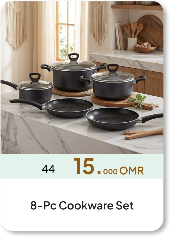 NASO26-C&C-8-Pc Cookware Set