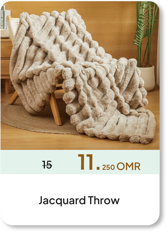 NASO26-C&C-Jacquard Throw 