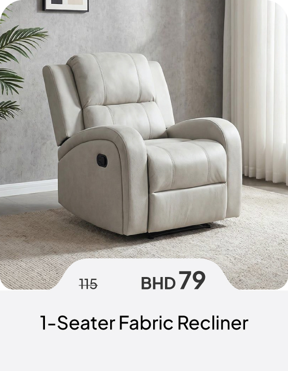SSSB26-SD-1-Seater Fabric Recliner