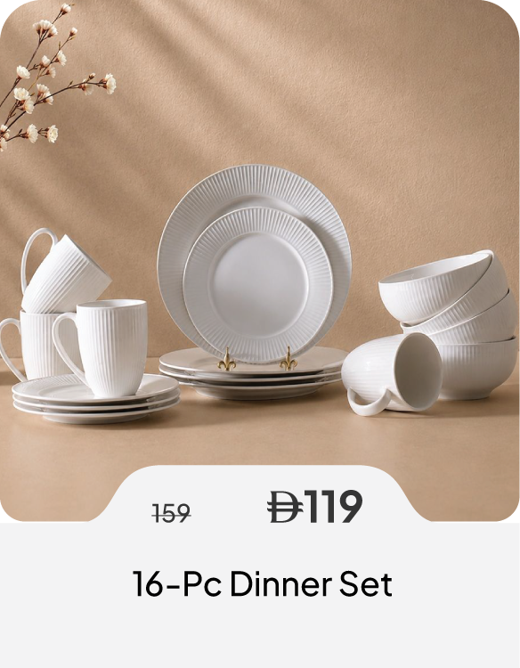 SSSU26-SD-Embossed 16-Pc Dinner Set