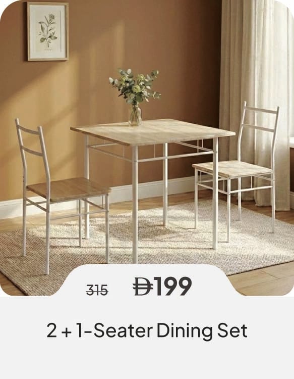 HFU26-SD-1 + 2-Seater Dining Set