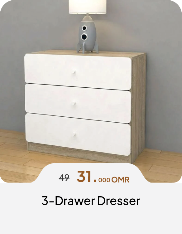 BAHO26-SD-3-Drawer Dresser