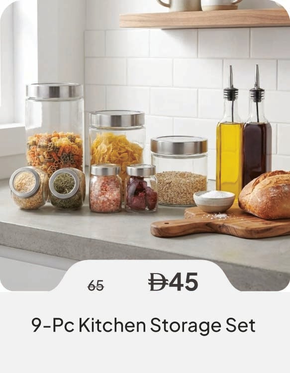 HFU26-SD-9-Pc Kitchen Storage Set 