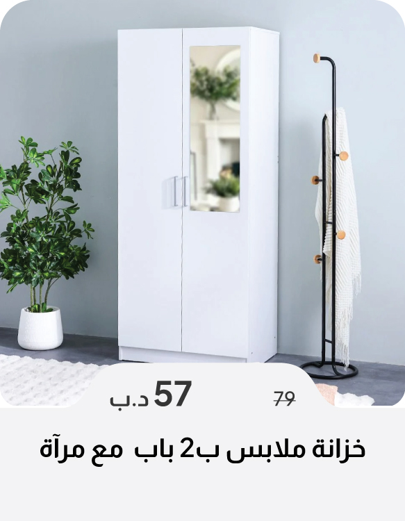 SSSB26-SD-2-Door Wardrobe w/Mirror