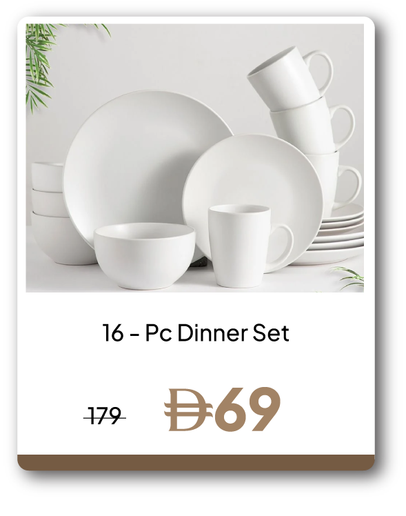 PRU26-SD-C&C-16 - Pc Dinner Set