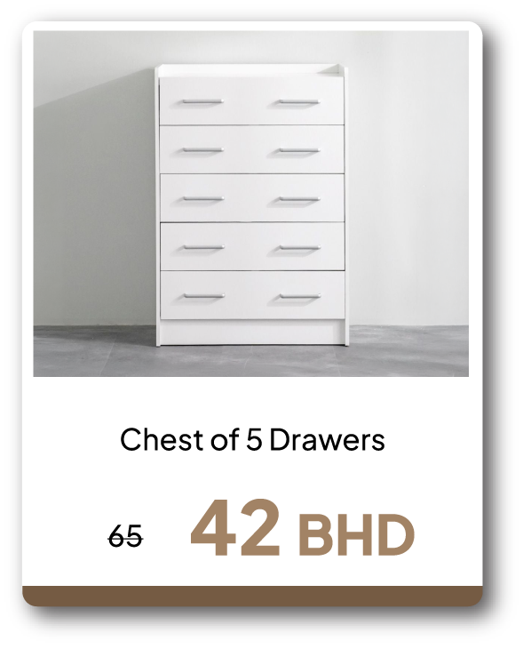 ESSB26-SD-F-Chest of 5 Drawers
