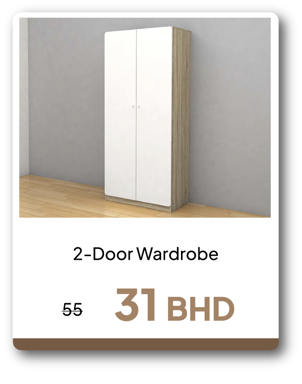 ESSB26-SD-F-2-Door Wardrobe
