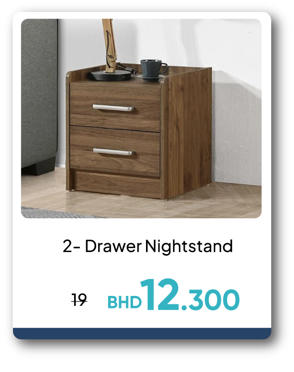 PWSB26-SDF-2-Drawer Nightstand