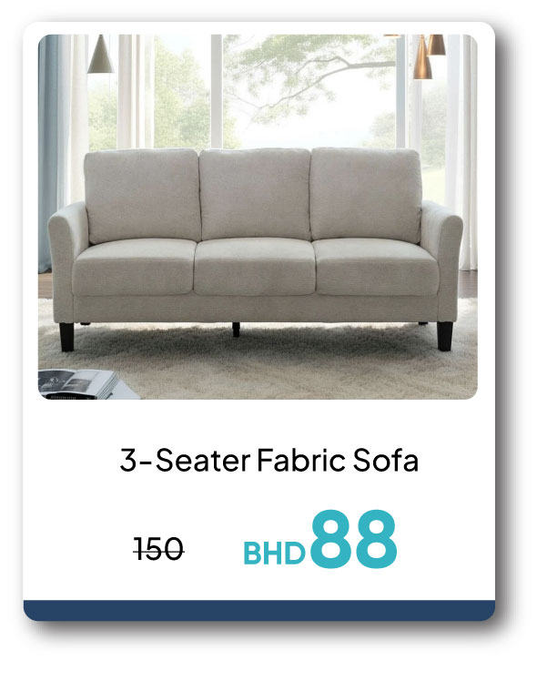 PWB26-SDF-3-Seater Fabric Sofa