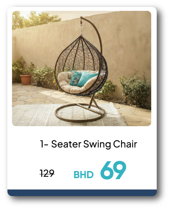 PWB26-SDF-1-Seater Swing Chair