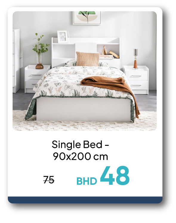 PWB26-SDF-Single Bed -  90x200 cm