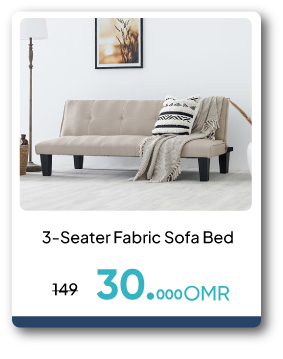 NSSO26-SD-3-Seater Fabric Sofa Bed