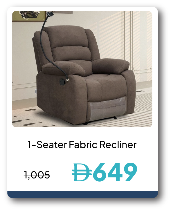 SRSU26-SD- 1-S Fabric Recliner1