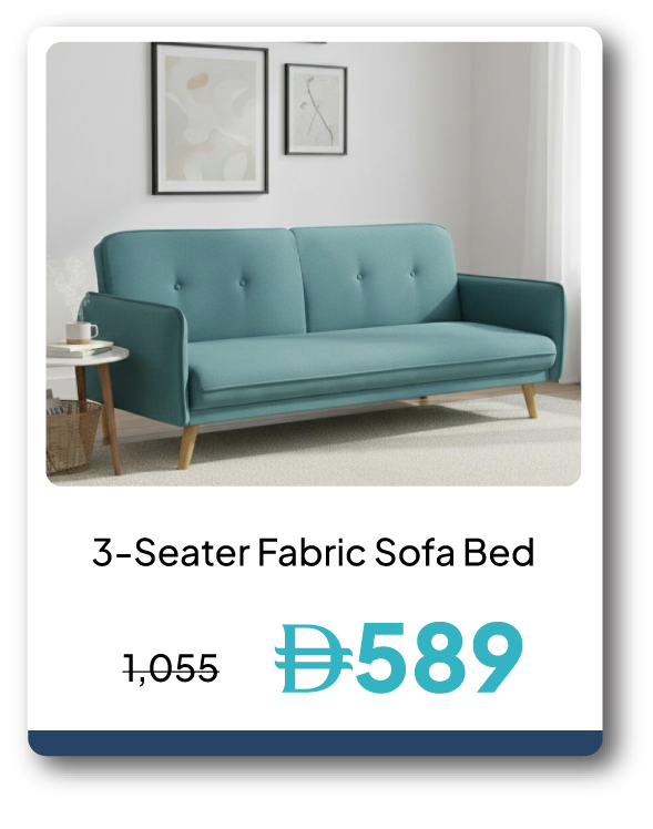 SRSU26-SD-3-S Fabric Sofa Bed - 2