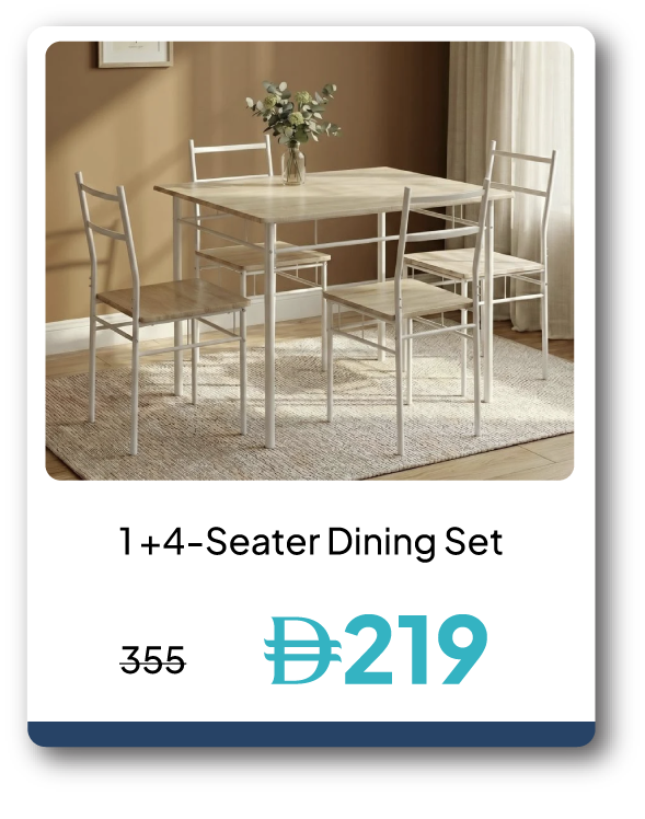 PWU26A-SD-1 + 4-Seater Dining Set