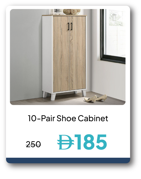 PWU26A-SD-10-Pair Shoe Cabinet