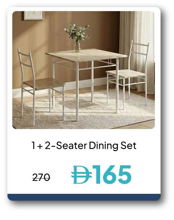 PWU26A-SD-1 + 2-Seater Dining Set