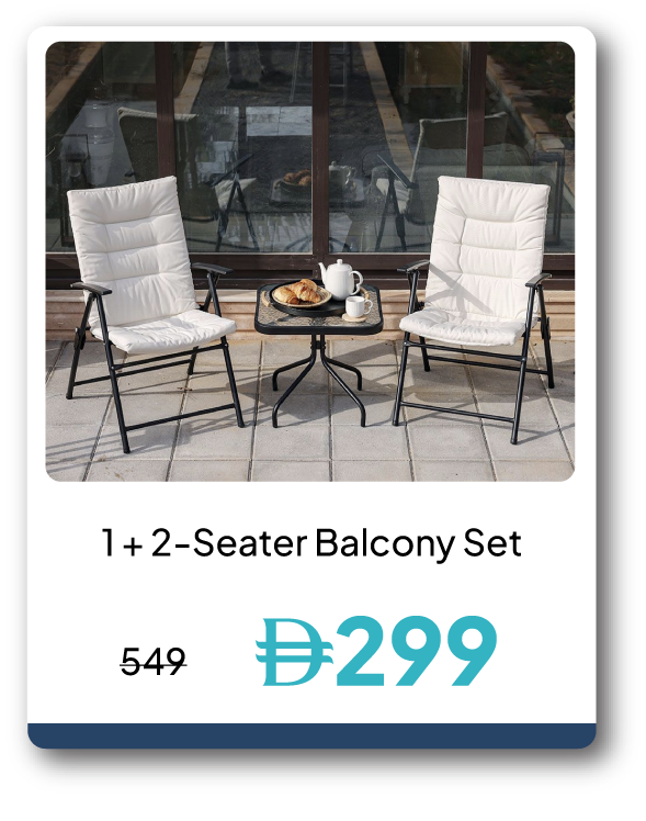 PWU26A-SD-1 + 2-Seater Balcony Set