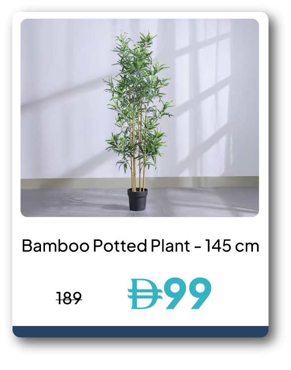 PWU26A-SD-C-Bamboo Potted Plant