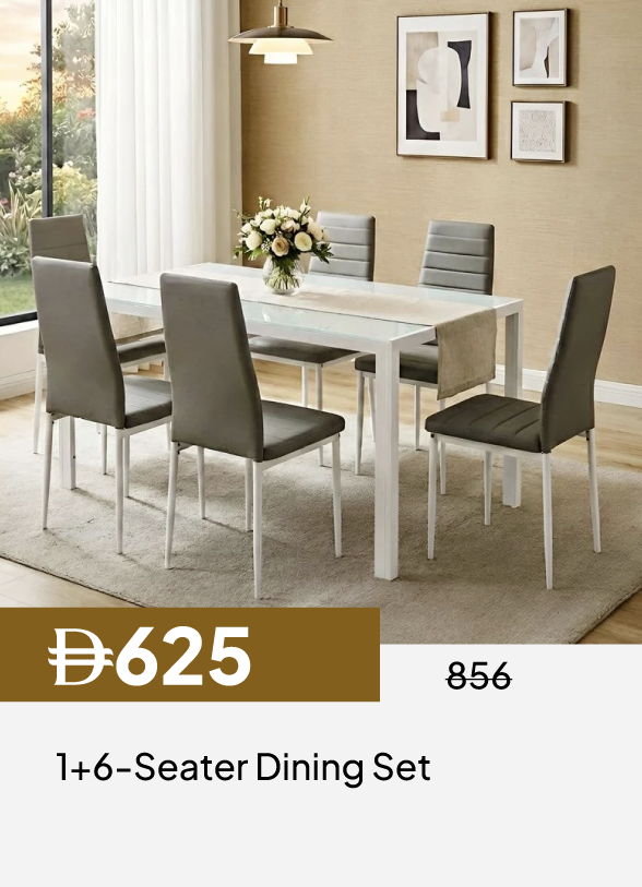 GESU26A-SDF-1+6-Seater Dining Set