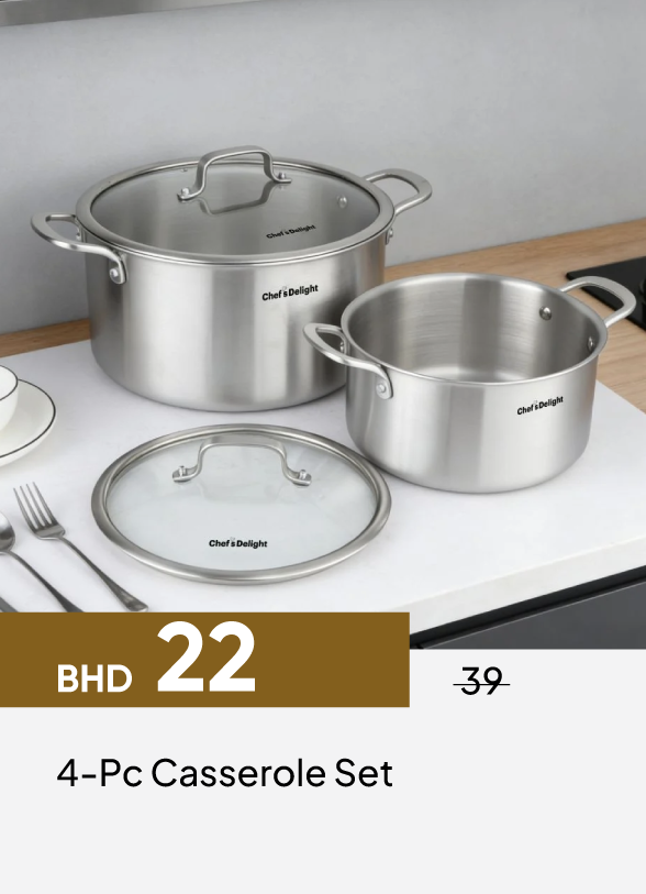 GESB26-SDC-4-Pc Casserole Set