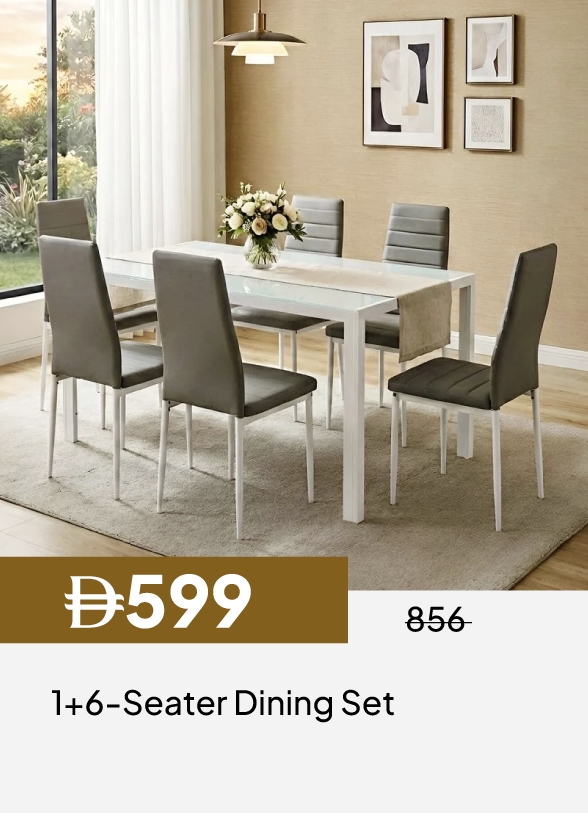 ESSU26-SDM-1+6-Seater Dining Set 