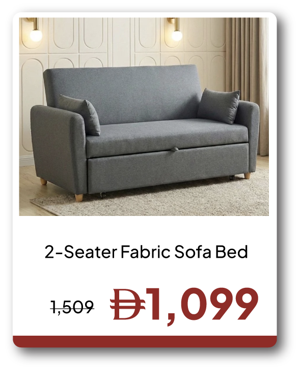 EHU26-SD- 2-Seater Fabric Sofa Bed
